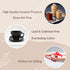 Set of 6 Black Ceramic Tea Cup Set with Saucer - The Earth Store - Tea Sets
